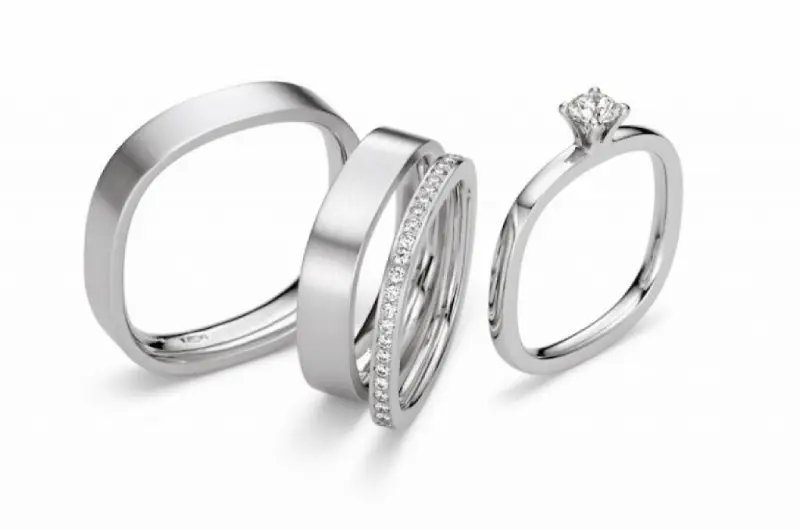 حلقه جواهر پلاتین یا طلا