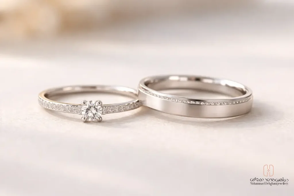 ست حلقه نگیندار ظریف