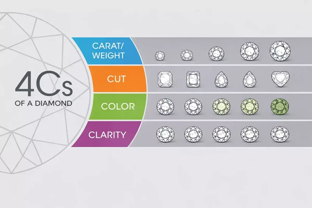 چهار فاکتور 4C الماس